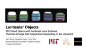 Lenticular Objects Slide