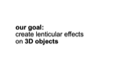 Lenticular Objects Slide