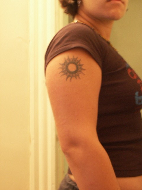 Beside celtic star tattoo, celtic sun fern's aic sun