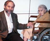 Eta and Pete at Getty Museum, 1999