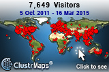 Locations of visitors to this page, up to Mar 16, 2015