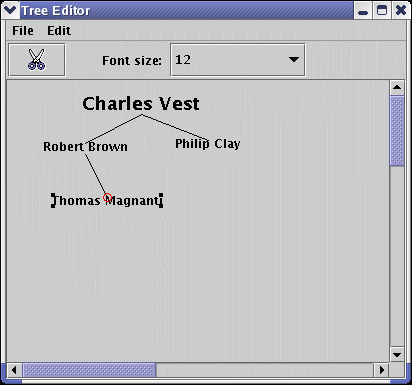 Tree editor screenshot