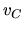 $v_C$