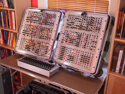 [Photo of Bob Hearn's Serge Synthesizer]